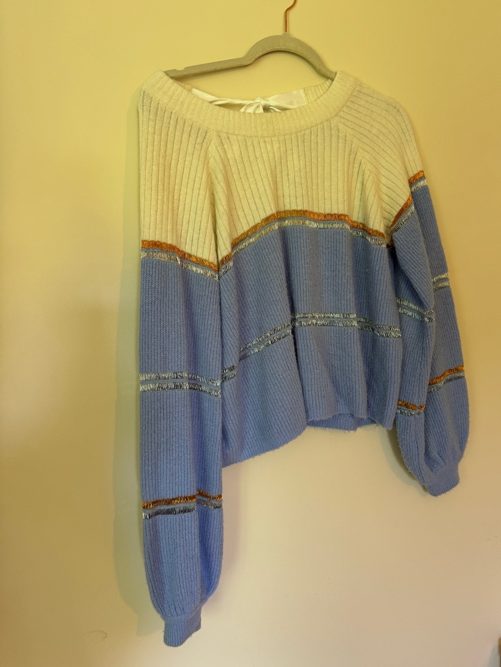 For love and lemons open back sweater